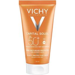 Солнцезащитный крем для лица тройного действия Vichy Idеal Soleil Capital, SPF 50+, 50 мл