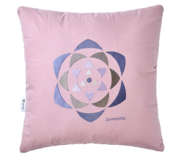 Подушка декоративна Ideia Rain з вишивкою, рожевий, 50х50 см (8-32196)