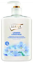 Рідке крем-мило Luksja Linseed & Rice Milk, флакон з дозатором, 500 мл