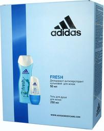 Набор для женщин Adidas 2020 Дезодорант-антиперспирант Fresh, 50 мл + Гель для душа, 250 мл