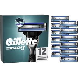 Змінні картриджі для гоління Gillette Mach3 12 шт.