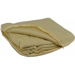 Плед-подушка флисовая Bergamo Mild 180х150 см, песочно-бежевая (202312pl-17)