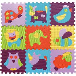 Ігровий килимок-пазл Baby Great Веселий зоопарк, 92х92 см (GB-M129А2)