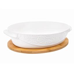 Блюдо Lefard для запікання з бамбуковою кришкою, 29,5х20х7,5 см (944-063)