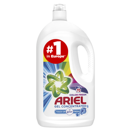 Рідкий пральний порошок Ariel Touch of Lenor Fresh, для білих і кольорових тканин, 3,85 л