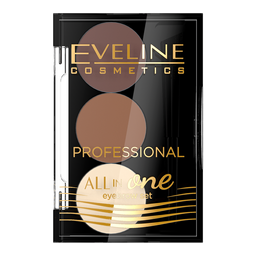 Професійний набір для стилізації та макіяжу брів Eveline All In One тон 2 (LMKCIEBRW02)