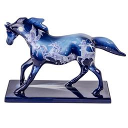 Фігурка декоративна Lefar Кінь, 21 х 15 см, синій, (59-514)