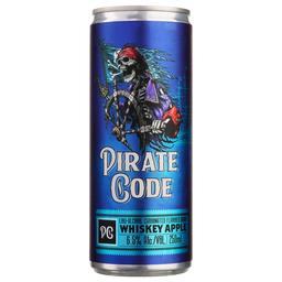 Напиток слабоалкогольный Pirate Code Whiskey Apple, 6,5%, ж/б, 0, 25 л
