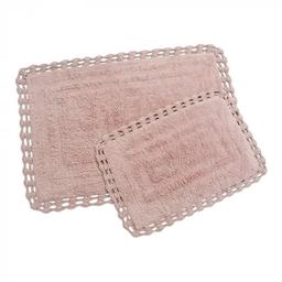 Набор ковриков Irya Debra g.kurusu, 90х60 см и 60х40 см, светло-розовый (svt-2000022214018)