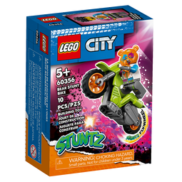 Конструктор LEGO City Каскадерский мотоцикл медведя, 10 деталей (60356)