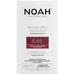 Краска для волос Noah Color, оттенок 6.66 (темно-коричневый, красный), 140 мл (124686)