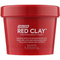 Маска для обличчя Missha Amazon Red Clay Pore Mask на основі червоної глини, 110 мл
