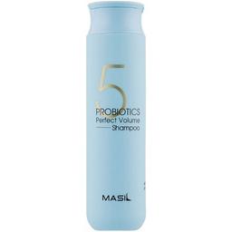 Шампунь Masil 5 Probiotics Perfect Volume Shampoo, з пробіотиками для об'єму волосся, 300 мл