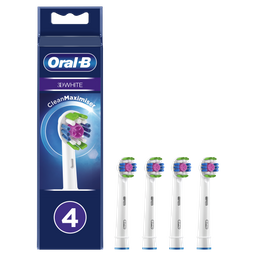 Насадки для електричної зубної щітки Oral-B 3D White CleanMaximiser, 4 шт.