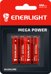 Батарейки Enerlight Mega Power AAA, 4 шт. (90030104)