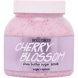 Цукровий скраб Hollyskin Cherry Blossom, з олією ши і перлітом, 350 г