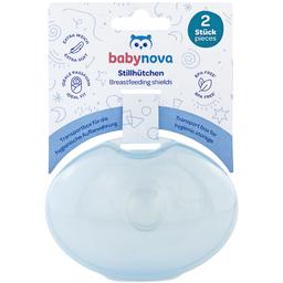 Накладки для груди Baby-Nova силиконовая голубая (3964011)