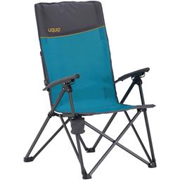 Крісло розкладне Uquip Becky блакитне з сірим (244026)