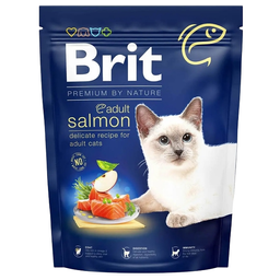 Сухой корм для котов Brit Premium by Nature Cat Adult Salmon, 300 г (с лососем)
