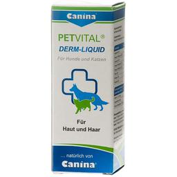 Вітамінізований тонік Canina Petvital Derm-Liquid для котів та собак, для проблемної шерсті, 25 мл