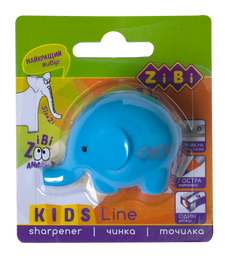 Точилка с контейнером ZiBi Kids line Слоненок, голубой (ZB.5586-5)