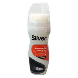 Жидкая крем-краска для обуви Silver, черная, 75 мл