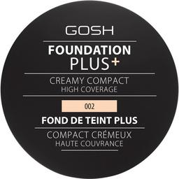 Компактна тональна основа Gosh Foundation Plus+ Creamy Compact відтінок 002 (Ivory) 9 г