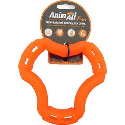 Іграшка для собак AnimAll Fun AGrizZzly Кільце шестистороннє помаранчева 15 см