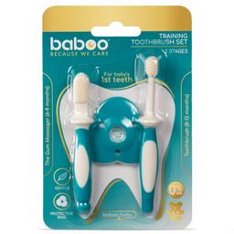 Набор зубных щеток Baboo, от 6 мес., синий (12-001)
