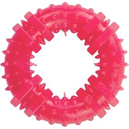 Іграшка для собак Agility кільце з шипами 9 см рожева
