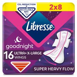 Гігієнічні прокладки Libresse Ultra Goodnight Extra Large, 16 шт.
