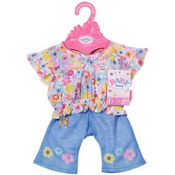 Одежда для куклы Baby Born Цветочный джинс 43 см (832677)