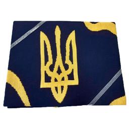 Плед Прованс Украина, 100х150 см, синий с желтым (27607)