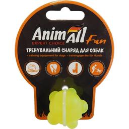 Игрушка для собак AnimAll Fun AGrizZzly Шар молекула желтая 3 см