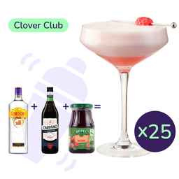 Коктейль Clover Club (набір інгредієнтів) х25 на основі Gordon's