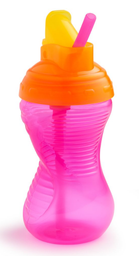 Пляшечка-непроливайка з трубочкою Munchkin Click Lock, 296 мл, рожевий (40523.02)