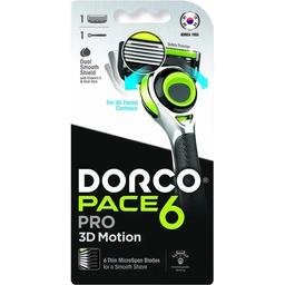 Бритва системная Dorco Pace6 Pro 3D Motion 6 лезвий