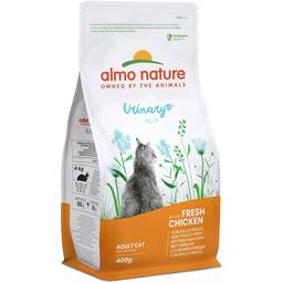 Сухой корм для взрослых кошек Almo Nature Holistic Cat для профилактики мочекаменной болезни со свежей курицей 400 г (665)