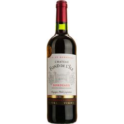 Вино Chateau Fond De L'ile Bordeaux, червоне, сухе, 0,75 л