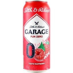 Пиво Seth&Riley's Garage Fun Zero №0 Raspberry, светлое, 0%, ж/б, 0,5 л