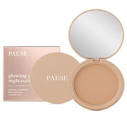 Пудра компактна Paese Glowing Powder Mgla димчаста, з бархатистою формулою, що світиться, відтінок 13 (Golden Beige), 10 г