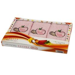 Набор полотенец Vevien Apple, махровые, 50х30 см, розовый (2000022092081)