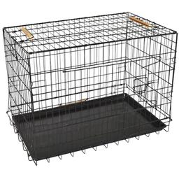 Клітка для транспортування собак Лорі Вовк Лайт, 78х47х55 см, з пластиковим піддоном (К126)