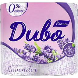 Туалетная бумага Диво Premio Toscana Lavender, трехслойная, 4 рулона