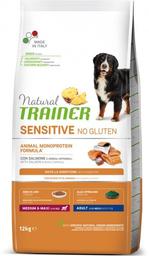 Монопротеїновий сухий корм для собак із чутливим травленням Natural Trainer Dog Sensitive Adult Medium&Maxi With Salmon, з лососем, 12 кг