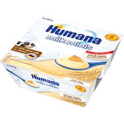 Пудинг Humana манний з печивом Milk Minis, 4 шт. по 100 г