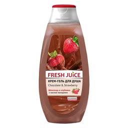 Крем-гель для душа Fresh Juice Chocolate & Strawberry, 400 мл