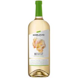 Вино Koblevo Bordeaux Muscat, біле, напівсолодке, 9-12%, 1,5 л