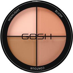 Палетка для контурінгу Gosh Contour'n Strobe Kit 001 (light) 15 г