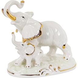 Фигурка декоративная Lefard Слоны 12х12 см белая (149-014)